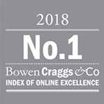 Voted number 1 by Bowen Craggs & Co Index of Online Excellence